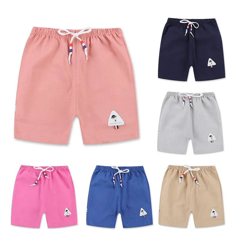 

Summer Children Cotton Soft Short Pants Baby Boys Girls Casual Solid Color Beach Shorts for Toddler Kids Clothes
