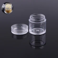 New3Pcs Mini DIYsmall jewelry rhinestone beads Empty Jar ,Eyeshadow cosmetic Face Cream Container Refillable Bottles Nail tools