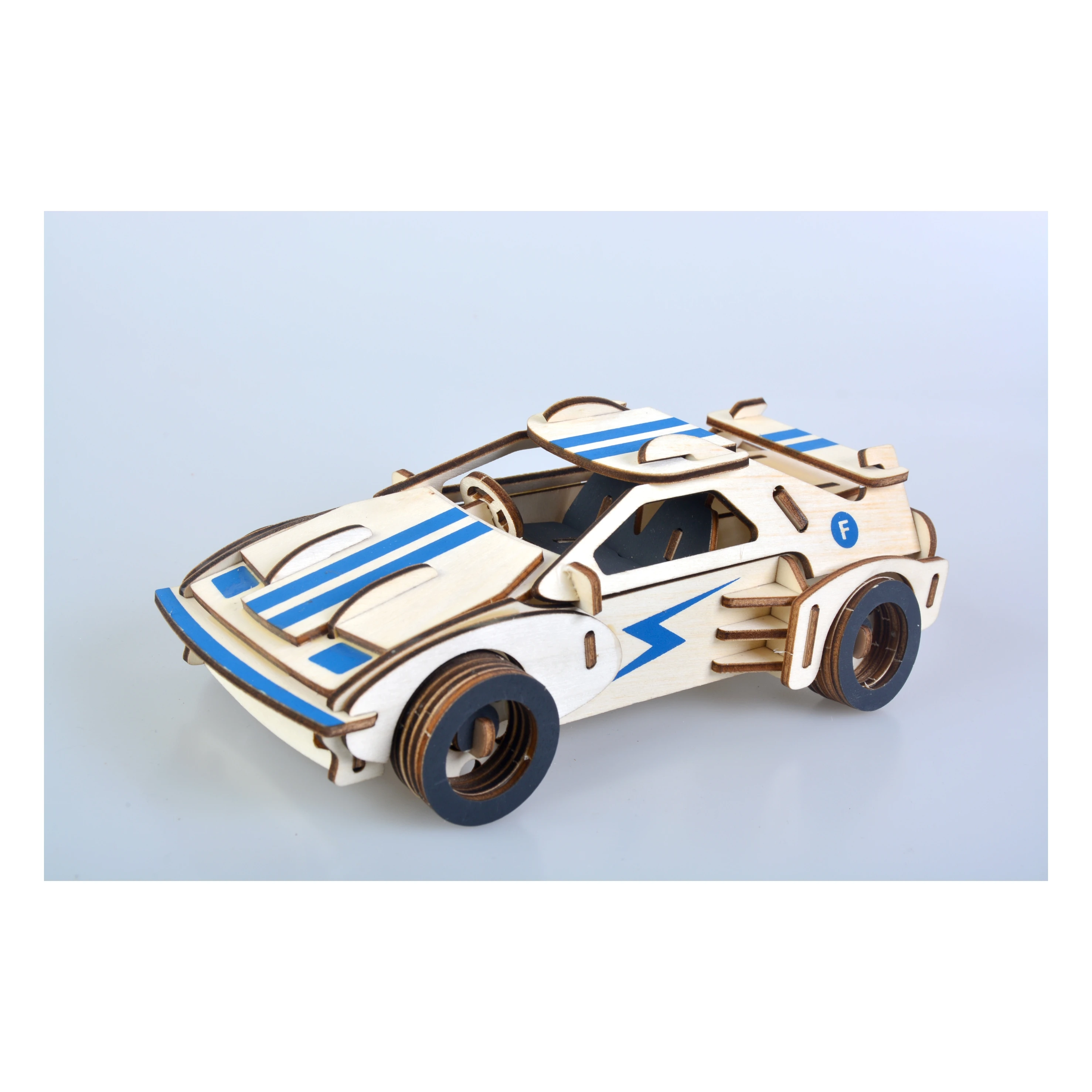 Лазерная резка 3D деревянные головоломки автомобиль спортивный автомобиль DIY набор сборки Дети Обучающие деревянные игрушки для детей мальчиков