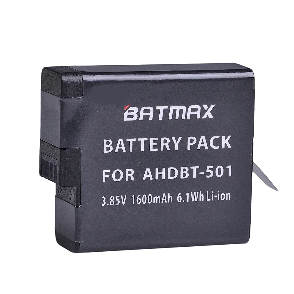 Batmax 4 шт. AHDBT-501 батарея для камеры+ ЖК USB двойное зарядное устройство для Gopro 5 Gopro 6 Новинка Gopro 7 Gopro hero 8 Экшн-камера