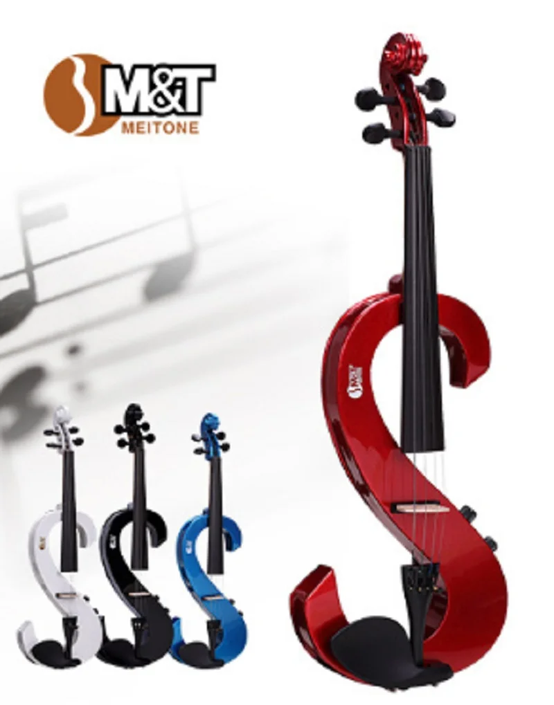 

Full Size 4/4 Acoustic Music Electric Violin Fiddle Solid Wood Body Ebony Stringed Instrument For Musical Instruments with Case