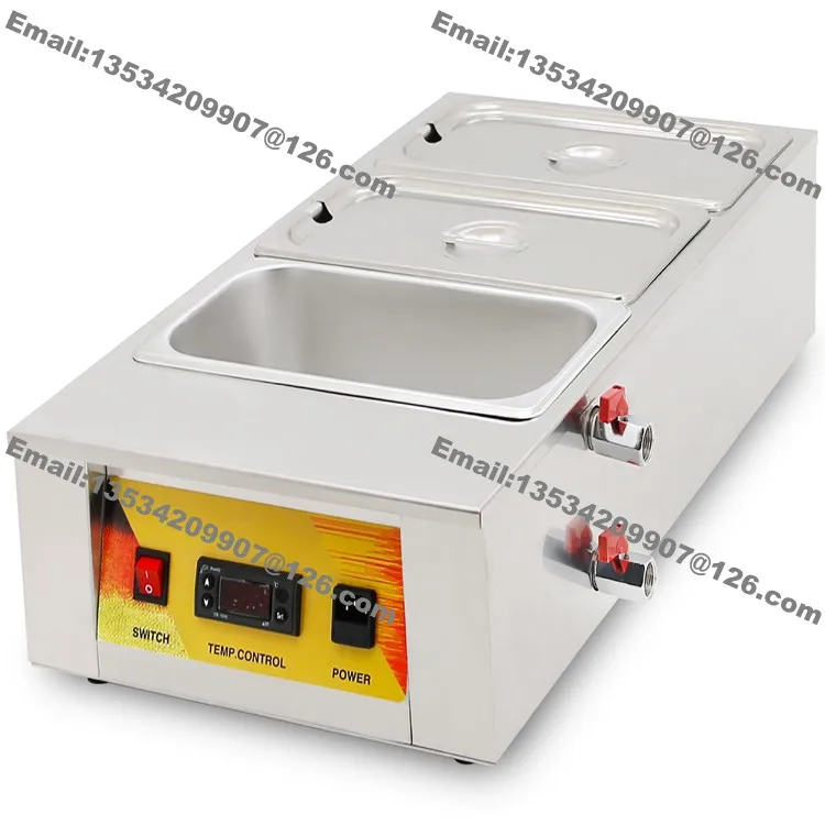 10.5L сверхмощный 3 Pan Bain Marie 110 v 220 v Электрический закалка Melter расплава горшок машина