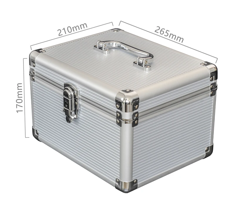 10 Bahía 35 pulgadas SSD/HDD Disco Duro protector de almacenamiento caja de transporte de aluminio