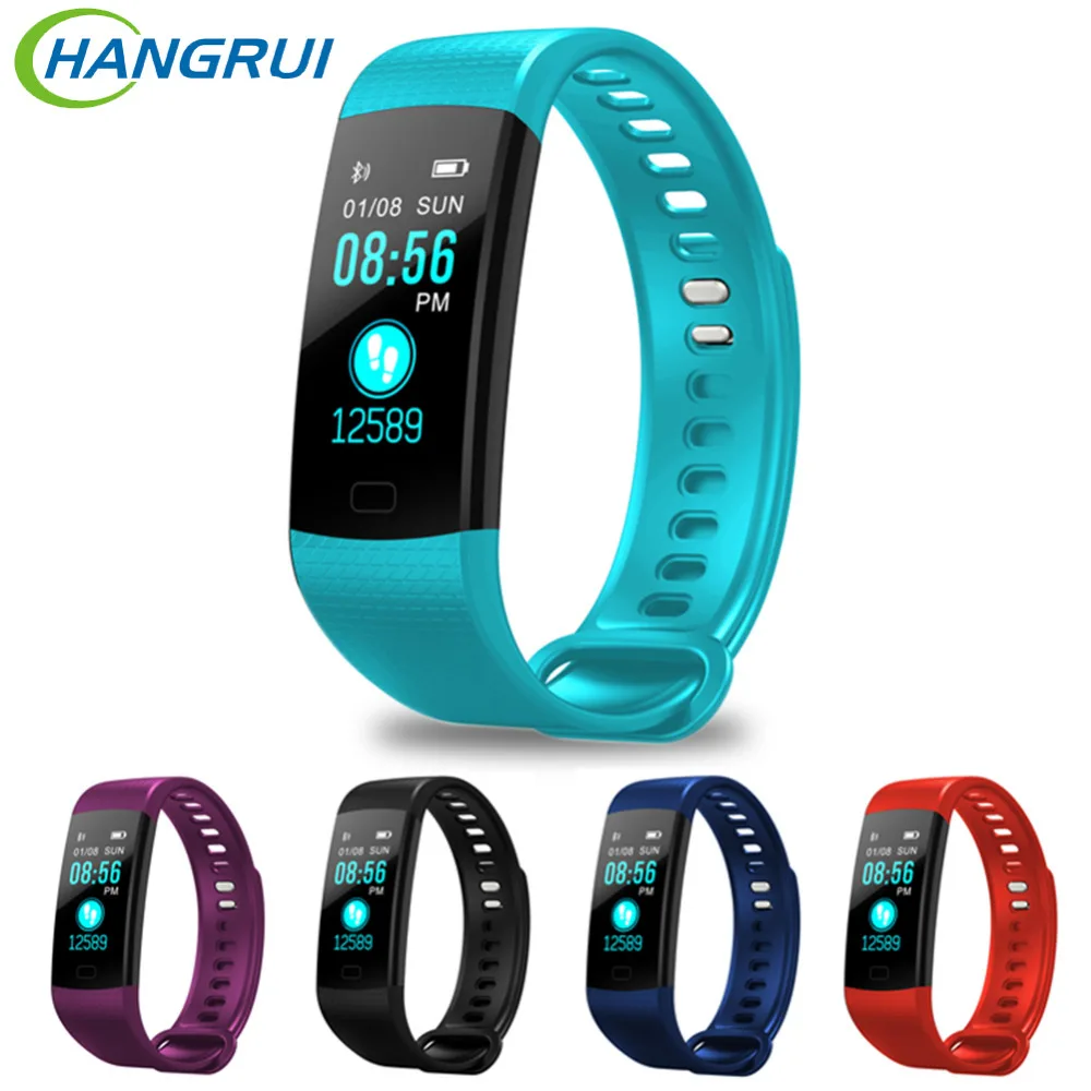 

Y5 smart bracelet fitness tracker bluetooth wristband for iphone for xiaomi smart phone heartrate monitor wrist band pk miband 3