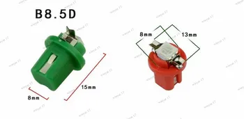 

20PCS T5 B8.5d b8.5 8.5d Led SMD Lamp Car Gauge Speedo Dash Bulb Dashboard instrument Light DC12v BLUE RED GREE WHITE