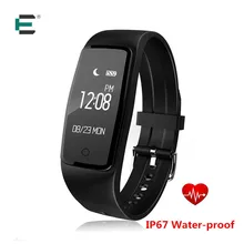 E t S1 Bluetooth Smart Band GPS браслет ездить, прыгать пульсометр IP67 Водонепроницаемый Smart Браслет для Android IOS Телефон