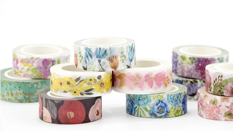 

15mm*7m flower season diy decorative washi masking tape(1piece)