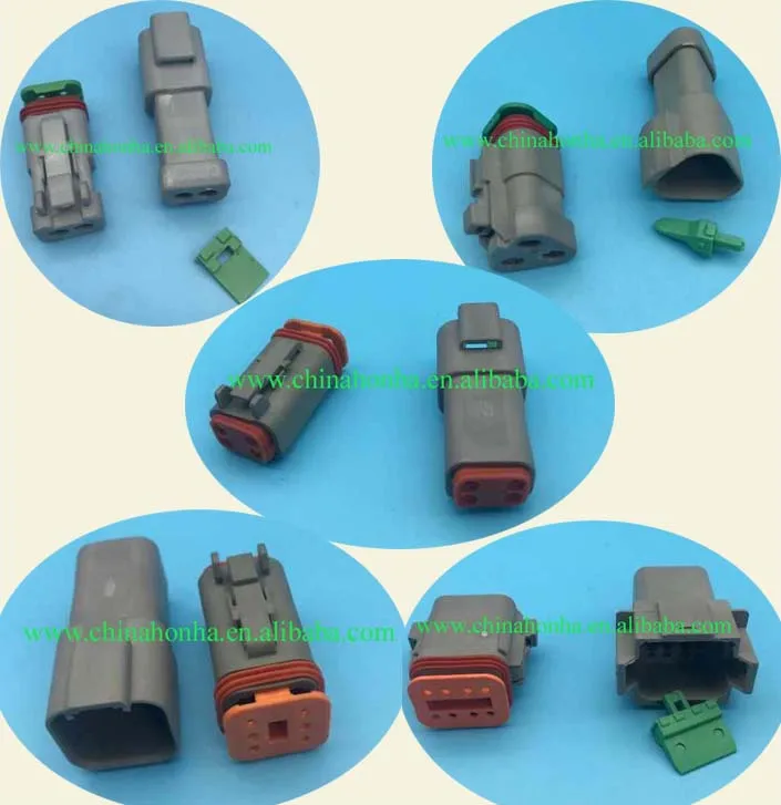 

25Set/Lot 5 Models Deutsch DT06/DT04 2/3/4/6/8 Pin Engine/Gearbox Waterproof Electrical Connector for Car,Bus,Motor,