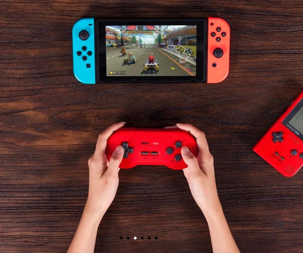 8Bitdo SN30 Bluetooth геймпад Ретро игровой контроллер Lexible джойстики четыре плеча Кнопка турбо функция для nintendo Switch