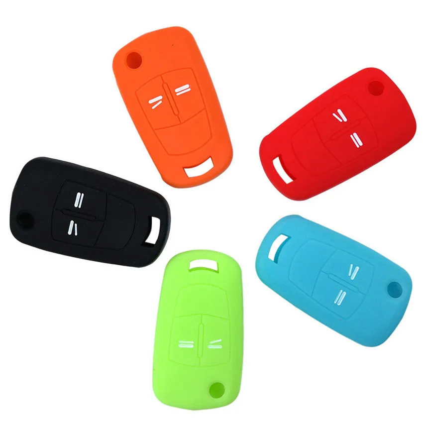 

1pcs Luminous Silicone 2 or 3 buttons Car Key Case Cover for Vauxhall Opel Corsa D Astra Vectra Zafira Signum