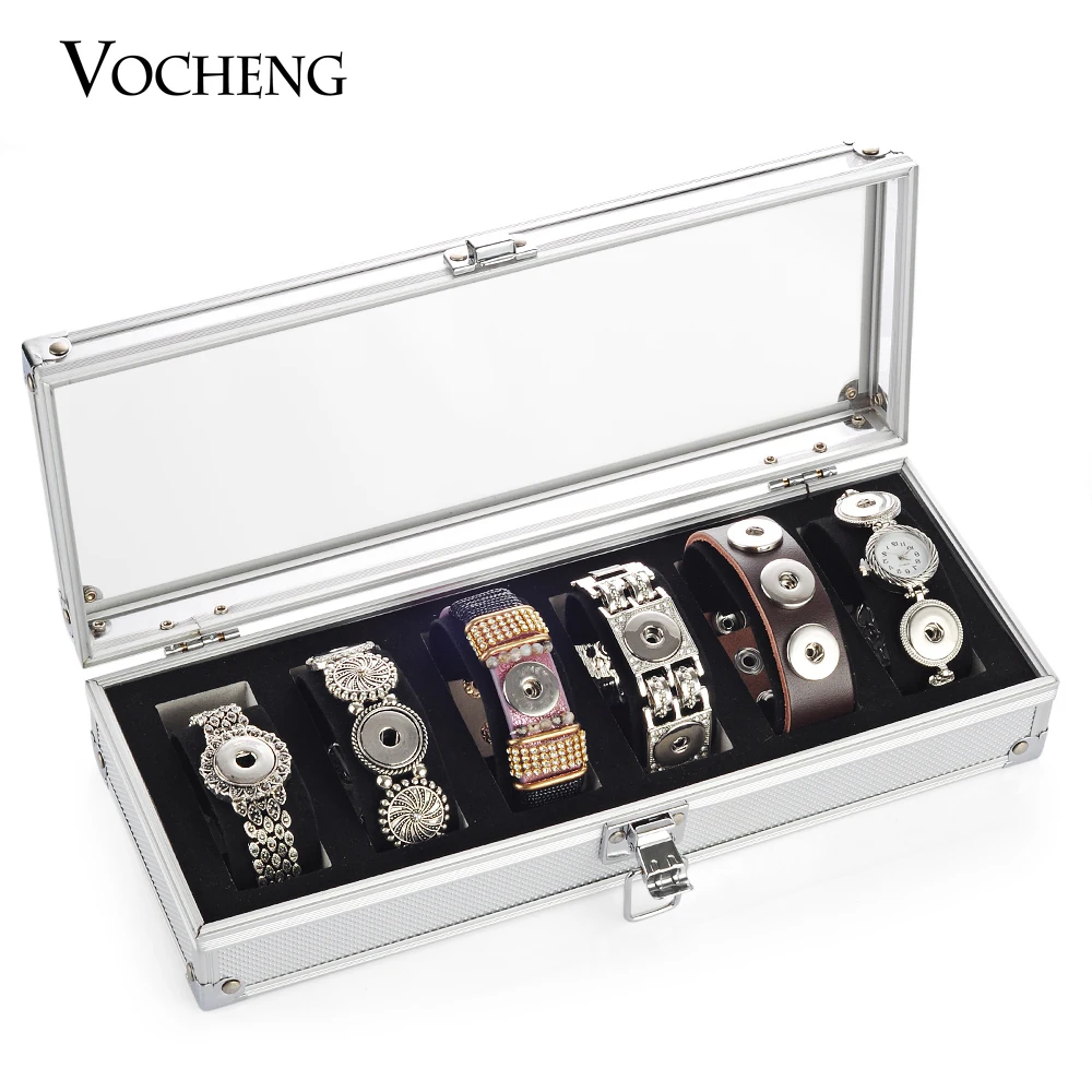 

Vocheng Aluminium Alloy Bracelets Display Case Rectangle Jewelry Box Gift For Women NN-429