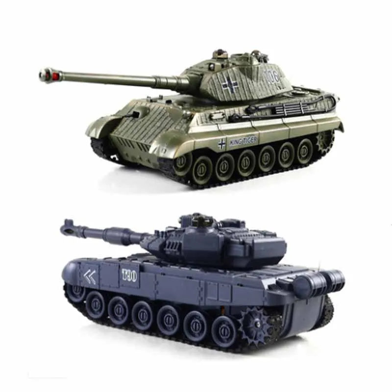 Kingtoy Rc Battle Tank 1:24 Fun Remote Control  War Shooting Tank Game Best Birthday gift