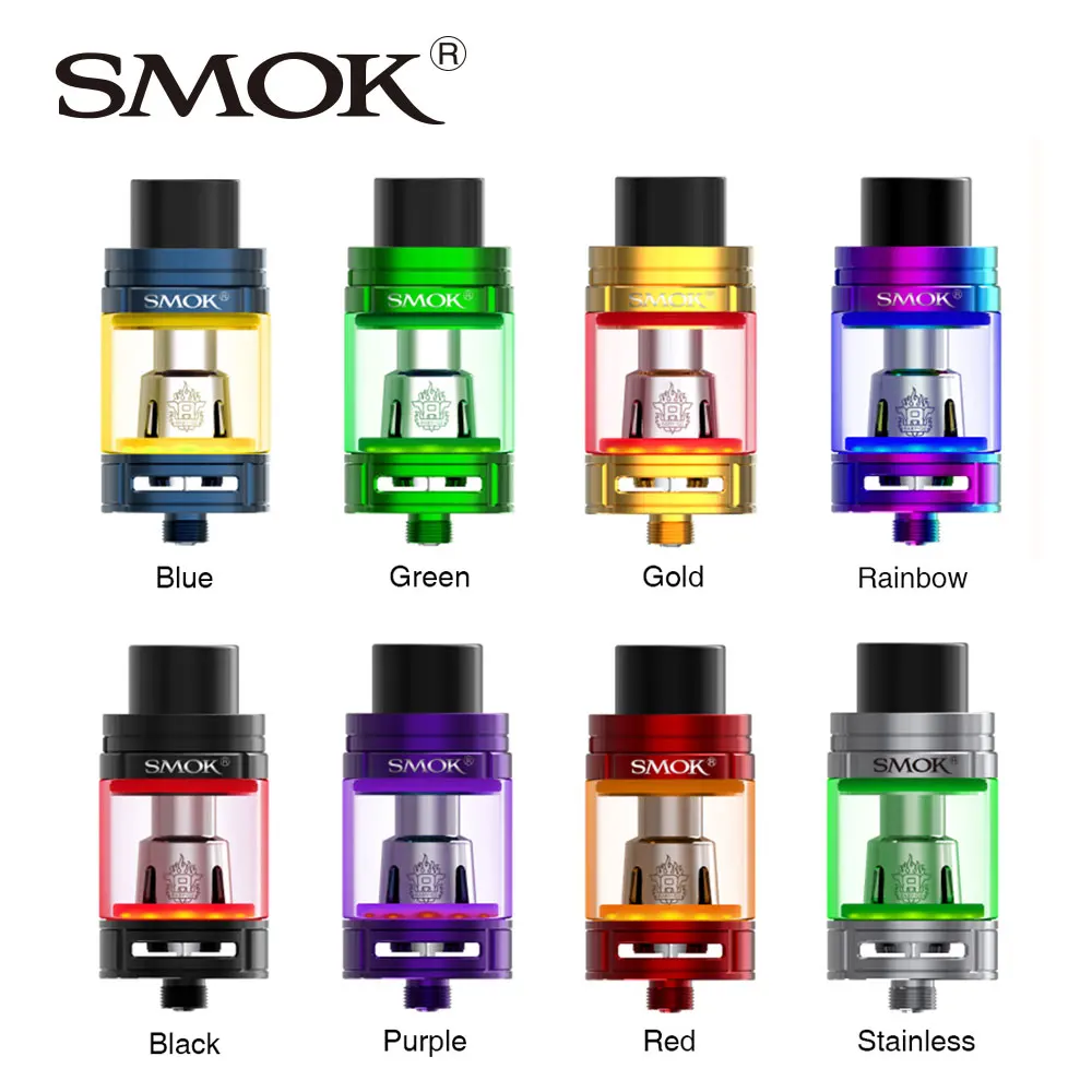 

In stock Original SMOK TFV8 Big Baby Light Edition Tank 5ml/2ml w/ V8 Baby Series Coils & Bulb Pyrex Glass Tube Vs TFV12 /TFV8