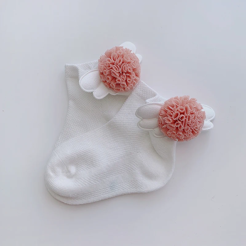 Летние сетчатые носки для новорожденных, милые носки с героями мультфильмов для девочек, тонкие мягкие хлопковые носки