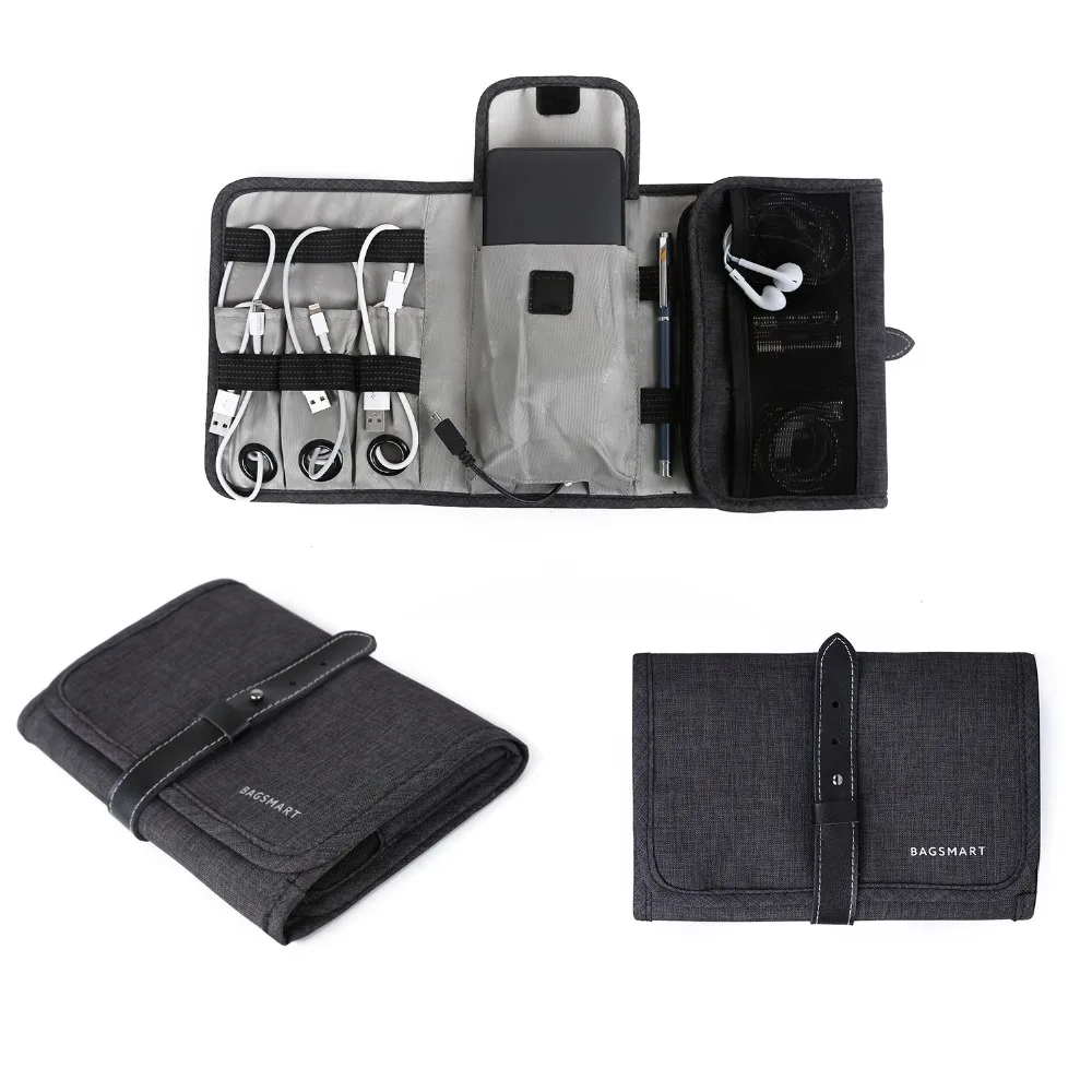 BAGSMART Hot Sale USB Cable Charger Tote Case Storage Bag Portable Digital Accessories Gadget Devices Travel Organizer Bags