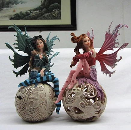 

European beauty parlor den furnishings wedding gifts, home accessories resin crafts flower fairy angel ornaments