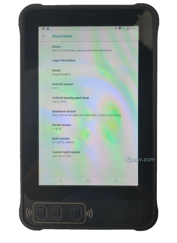 2019 оригинальные Kcosit KT75 IP67 прочные водонепроницаемые планшеты ПК Android 8,1 Phablet 7 "Высокая яркость экран ударопрочный gps 7500 мАч