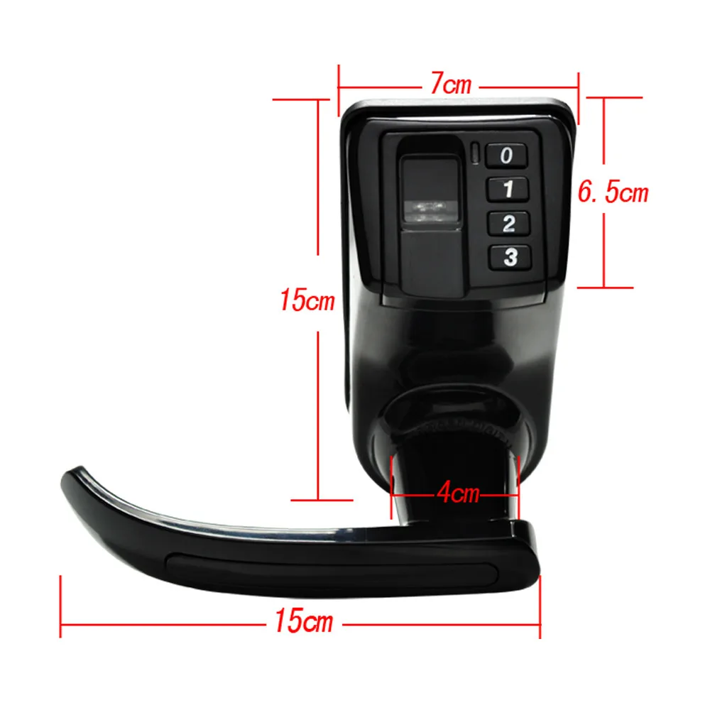 

ADEL LS911 Black Biometric Digital Fingerprint Door Lock Electronic Keyless Password Door Lock