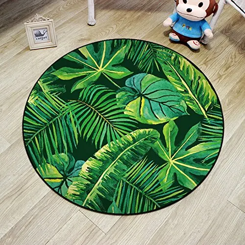 

WINLIFE Area Rugs Bedroom Carpets Green Leaf Home Decorative Living Room Carpet