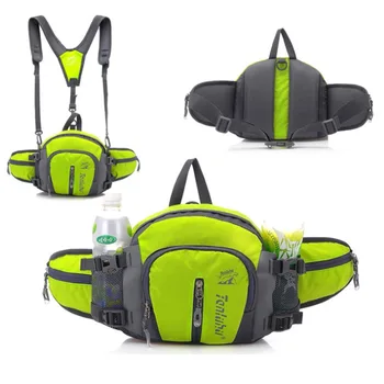 

New Unisex Men Couples Nylon Shoulders Backpack Trekking Messenger Shoulder Handbag Fanny Pack Waist Bag Pouch Multifunction