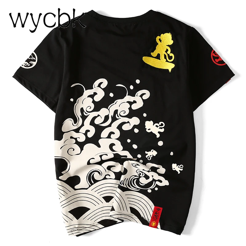 

2018 New Arrived Men's T Shirt High Quality Cotton Embroidery Personality Trend Hombre Tee Plus Size M-4XL Free Shipping