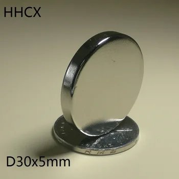 

5pcs/lot Disk magnet 30*5 mm N35 Strong Disc NdFeB Rare Earth magnet 30x5mm Neodymium Magnets 30mm x 5mm Magnetic material 30x5