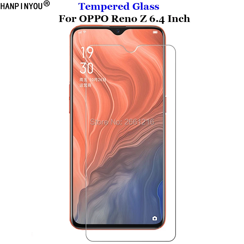 

For OPPO Reno Z Tempered Glass 9H 2.5D Premium Screen Protector Film For OPPO Reno Z 6.4"