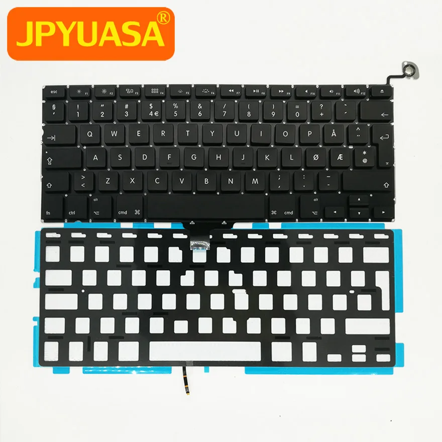 Клавиатура норвежская с подсветкой для Macbook Pro 13 дюймов A1278 2009 2010 2011 2012 5 шт.|a1278