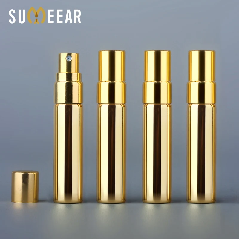 

50PiecesLot 5ml Perfume Bottle Spray Perfume Atomizer UV plating Glass Refillable Perfume Bottle Empty Cosmetic Containers
