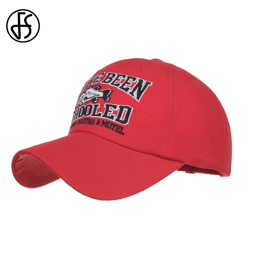 

FS Fashion Cap Men Women Hip Hop Baseball Caps Snap Back Cotton Red Aniamal Dad Hats Summer Casual Fitted Trucker Hat Casquette