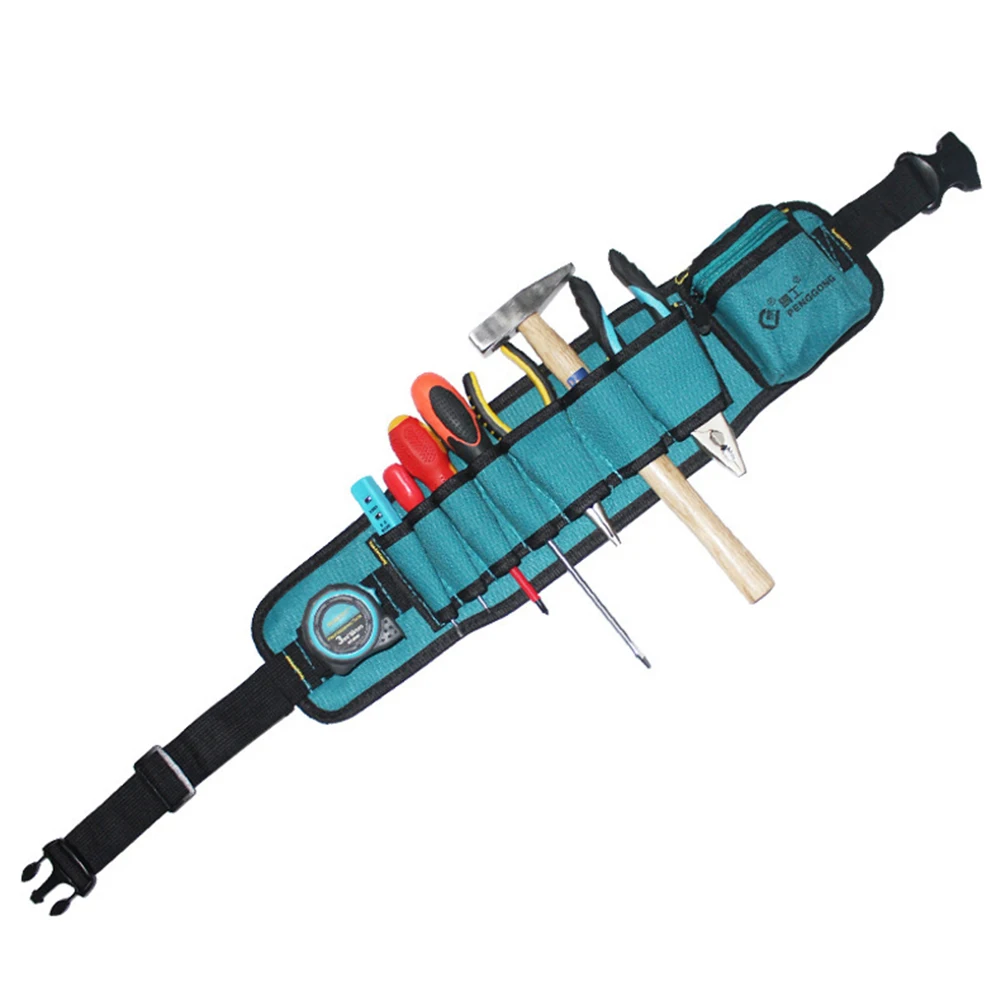 Multi-pockets Waist Tool Bag Electrician Adjustable Hardware Storage Belt Carrying Pouch Waist Pocket Case 4