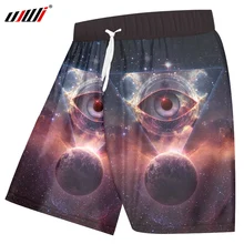 UJWI, мужские быстросохнущие летние пляжные боксеры, шорты, мужские трусы с 3D принтом, треугольные пляжные шорты, шорты для фитнеса