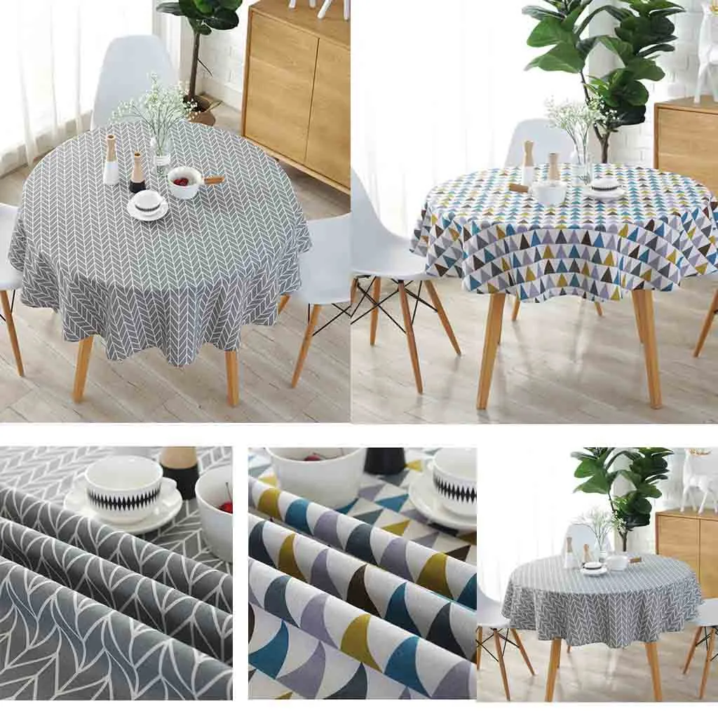 

Decorative tablecloth household products NEW Round Colorful Household Garden Dining Tableware#G9