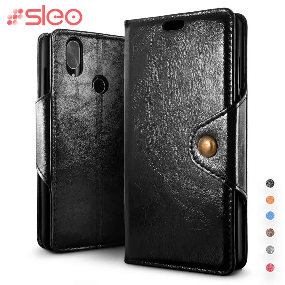 

SLEO for Cubot X19 Case PU Leather Flip Cover Case for Cubot X19 Wallet Stand Phone Cover