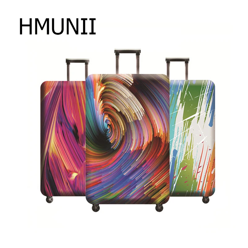

Color Painting 3D Pattern Luggage Cover Suitcase Elastic Protective Cover Trolley Case Dust for 18-32 inch Travel Accessories
