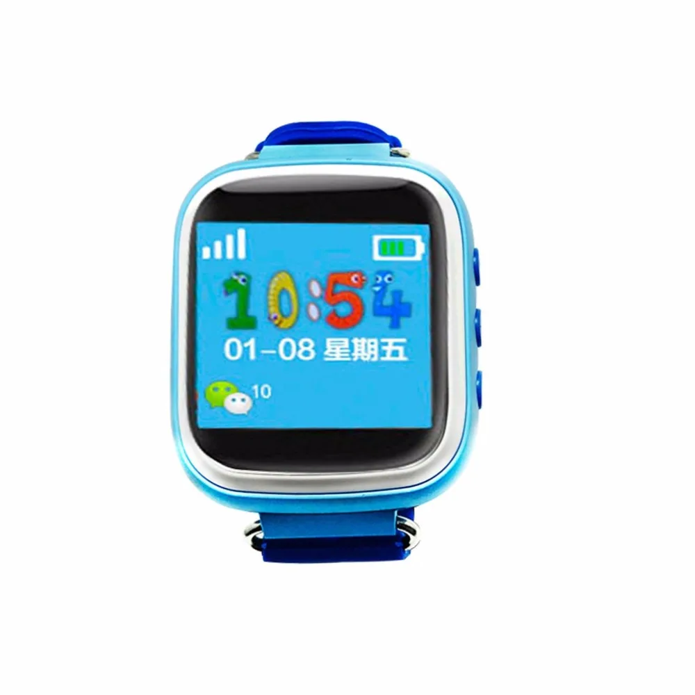 Q80 gps телефон позиционирования Мода Дети часы 1,22 дюймов Цвет Сенсорный экран SOS Смарт-часы