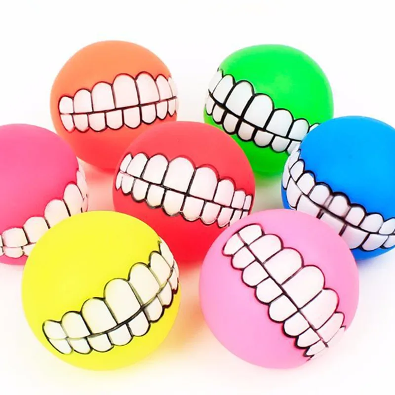 Rubber Ball Teeth Toy for Cat Dog (1)