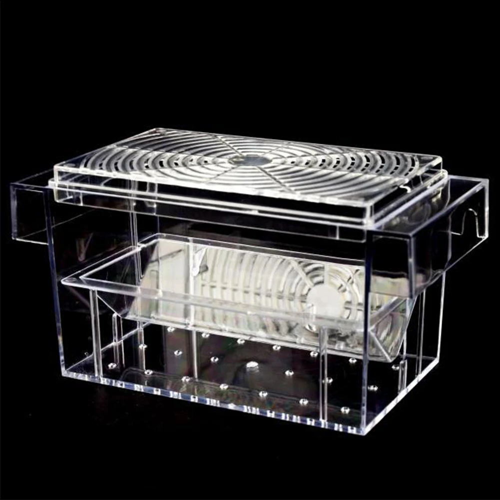 

Cage Fish Breeding Box Transparent Breeder Incubator Guppies Isolation Double-deck Fry Mini House Aquarium Hatchery Tank Trap