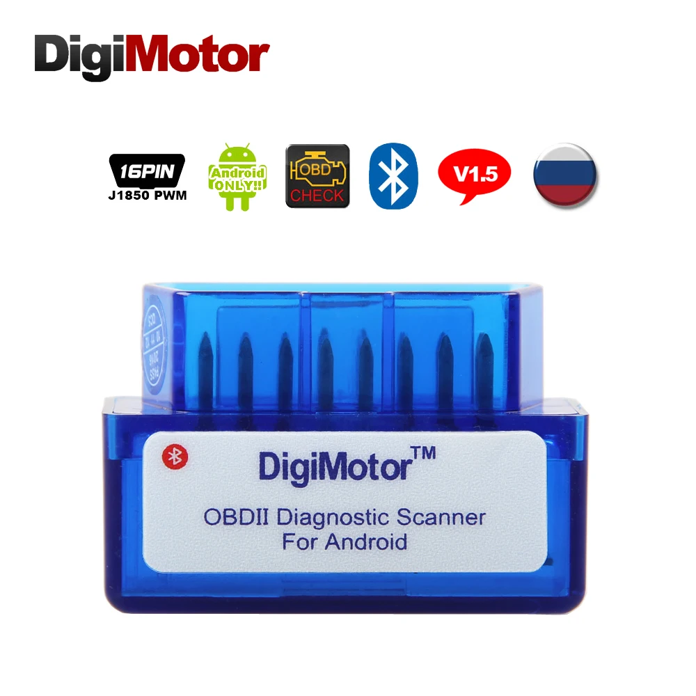100% Оригинальные ELM327 V1.5 OBD2 Bluetooth автомобиля диагностический инструмент сканер OBD 2
