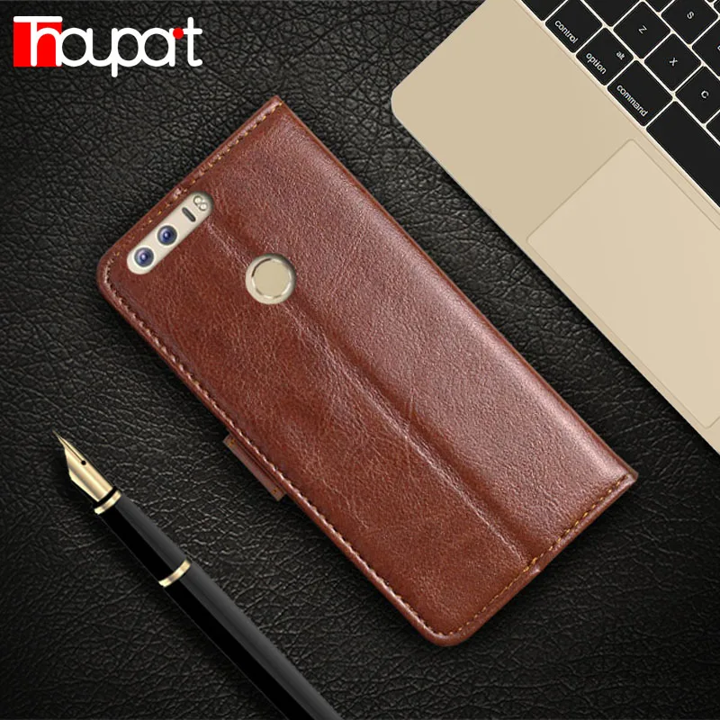 

Thouport For Huawei Honor 8 Case Bags Photo Frame Phone Cover Flip PU Leather Case Honor8 Retro Cases Card Stand Luxury Wallet