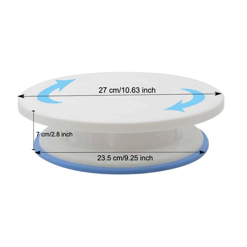 10 дюймов пластиковый поворотный стол для торта DIY инструмент для выпечки кондитерских изделий Подставка для торта вращающийся стол для украшения торта инструмент для выпечки