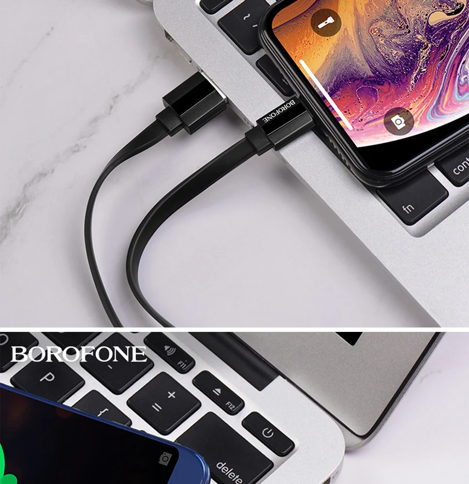 Кабель для быстрой зарядки Borofone BU8 1,2 м а для iPhone X XS MAX 8 7 6 Micro USB кабель type C зарядный кабель для samsung s9 s10