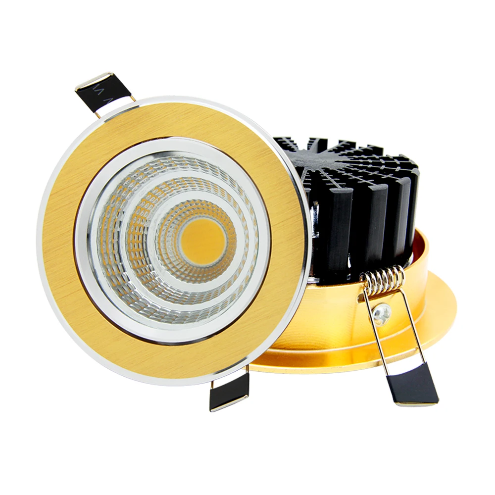 Luxury Gold Downlight 7W/9W/12W/15W/18W/20W Recessed LED Spot Light