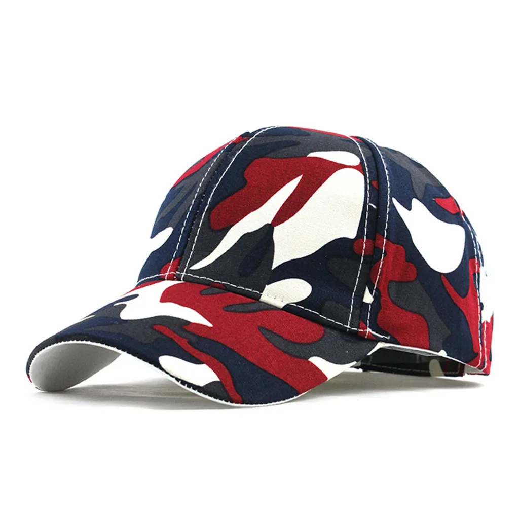 

2019 New Mesh Baseball Cap One Size Unisex Outdoor Camouflage Trucker Plain Baseball Visor Cap Dad Hat Print Adjustable L405A