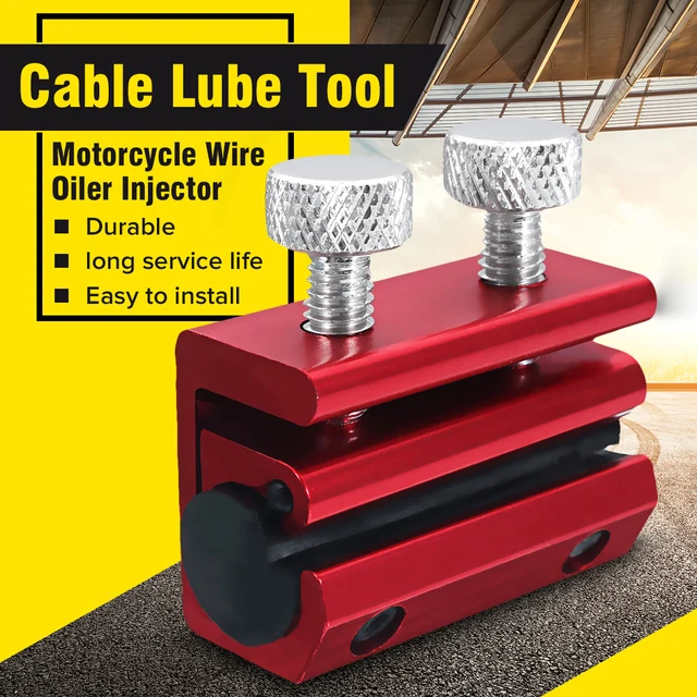 Motorcycle Aluminium Cable Lube Tool Cable Lubrication Wire Oiler