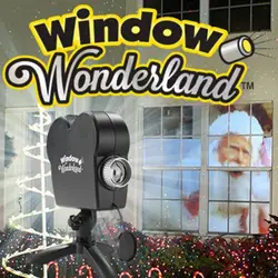 Window Wonderland проектор с 12 фильмами Рождество Хэллоуин окно вечерние проектор вечеринка праздник украшение дропшиппинг