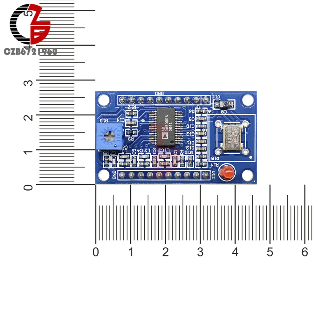 AD9850 DDS модуль генератора сигналов 0-40 МГц 2 синусоидальных волны и 2 квадратных фильтр низких частот Кристалл осциллятор испытательное оборудование доска