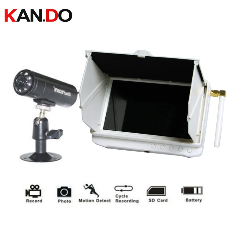 5 &quotTFT цифровая 2 4G Беспроводная камера Аудио Видео видеоняня 8CH DVR система