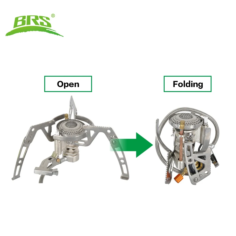 BRS-6 портативная походная горелка, Складная газовая плита, газовая плита, альпийская горная плита, туристическое снаряжение