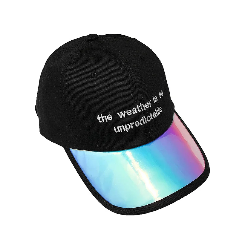 

2019 New Glossy Colored Brim Baseball Caps Sunscreen Cap Luxury Hats Summer Outdoor Casual Unisex Hat Fashion for Men Women